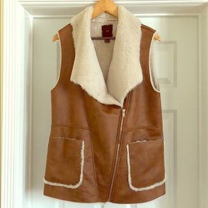 Faux Fur Suede Vest